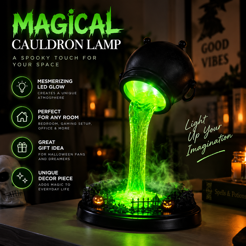 Witch Cauldron Lamp By Kidssly