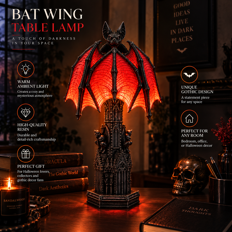 Bat Halloween Lamp By Kidssly